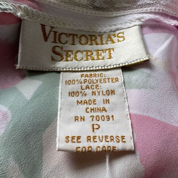 VTG Victoria’s Secret Gold Label Floral Lingerie Teddy Pink Pastel Lace - Picture 6 of 7